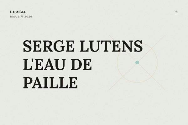 Serge Lutens - L'Eau de Paille